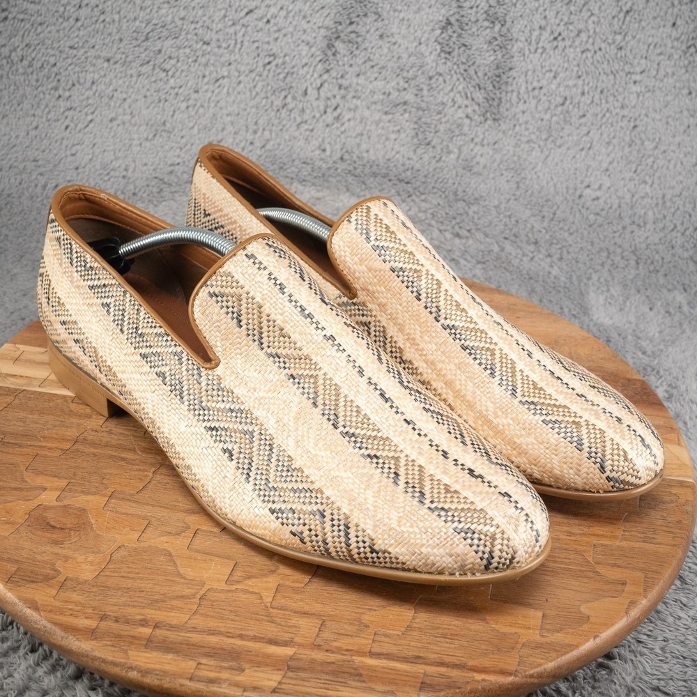 Aldo Woven Leather Loafer Men's 14 Used Excellent Condition